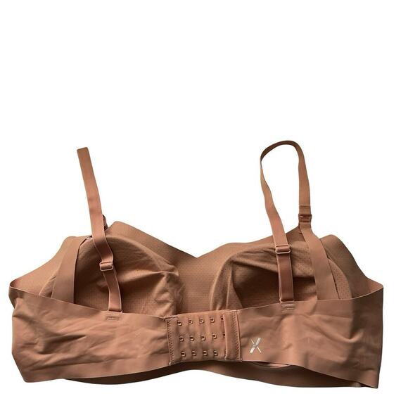 Knix Revolution Padded BlissFit Seamless Nursing Bra Size 8 Tan Stretch Comfort - Picture 2 of 6